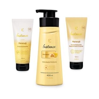 Eudora Combo maracujá: hidratante corporal 400ml + polpa esfoliante corporal 150ml + creme relaxante corporal 150g oferta