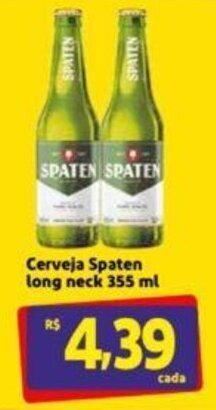 Extra Supermercado Cerveja Spaten Long Neck 355ml oferta