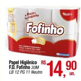 Fort Atacadista Papel Higiênico F.D Fofinho 30m oferta