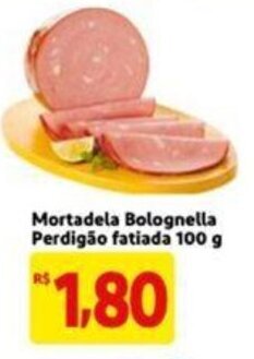 Extra Supermercado Mortadela Bolognella Perdigão fatiada 100g oferta