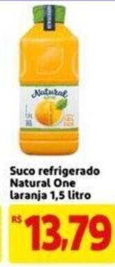 Suco refrigerado Natural One Laranja 1.5L