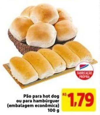 Extra Supermercado Pão para Hot Dog ou para Hambúrguer 100g oferta