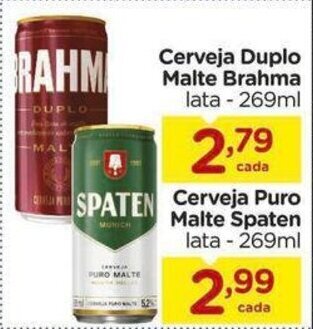 Carrefour Cerveja Duplo Malte Brahma 269ml oferta