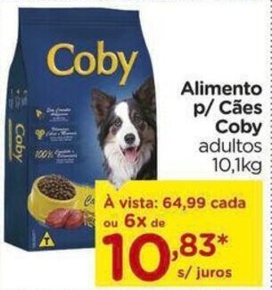 Carrefour Alimento p/ cães Coby 10.1kg oferta