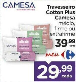 Travesseiro Cotton Plus Camesa