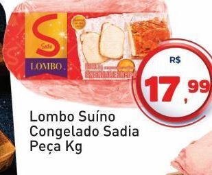 Tonin Superatacado Lombo suíno congelado sadia kg oferta