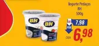 Supermercados BH Iogurte pedaços bh oferta