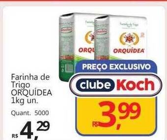 Supermercados Koch Farinha de trigo orquídea oferta