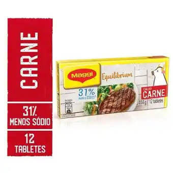 Caldo de carne equilibrium maggi tablete 114g