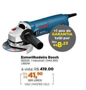 Lojas TaQi Esmerilhadeira bosch oferta