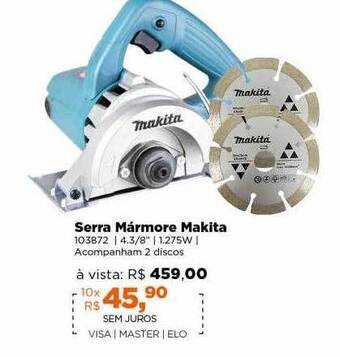 Lojas TaQi Serra mármore makita oferta