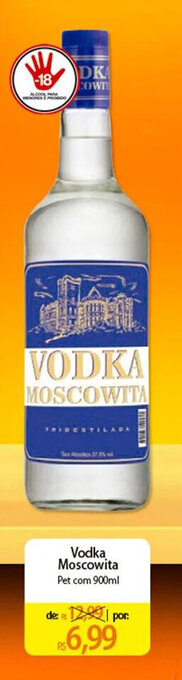 Atacadão Vodka Moscowita 900ml oferta
