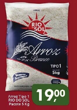 Supermercados Nori Arroz Tipo 1 Rio Do Sol pacote 5kg oferta