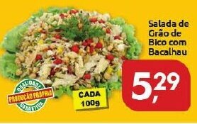 Supermercados Nori Salada de Grão de Bico com Bacalhau oferta