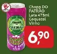 Supermercados Nori Chopp Do Patrão lata 473ml Coquetel Vinho oferta