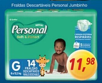 Supermercados Guanabara Fraldas Descartaveis Personal Jumbinho oferta