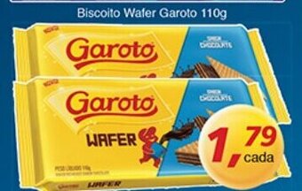 Supermercados Guanabara Biscoito Wafer Garoto 110g oferta