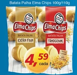 Supermercados Guanabara Batata Palha Elma Chips 100g/110g oferta