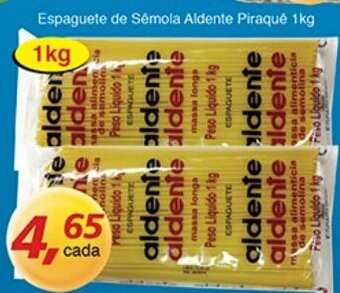 Supermercados Guanabara Espaguete de Semola Aldente Piraque 1kg oferta