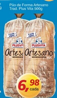 Supermercados Guanabara Pao de Forma Artesano Trad. Plus Vita 500g oferta
