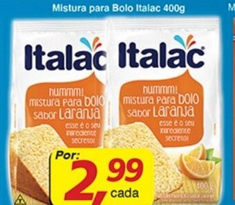 Supermercados Guanabara Mistura para Bolo Italac 400g oferta