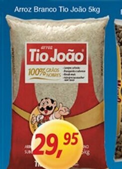 Supermercados Guanabara Arroz Branco Tio Joao 5kg oferta