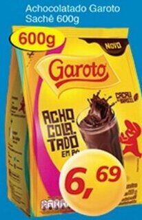 Supermercados Guanabara Achocolatado Garoto Sache 600g oferta