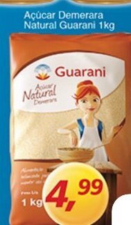 Supermercados Guanabara Acucar Demerara Natural Guarani 1kg oferta