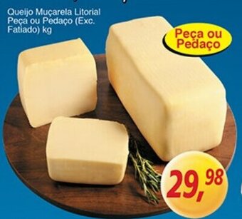 Supermercados Guanabara Queijo Mucarela Litoral peca pu pedaco 1kg oferta