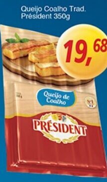 Supermercados Guanabara Queijo Coalho Trad. President 350g oferta