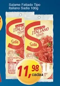Salame Fatiado Tipo Italiano Saida 100g