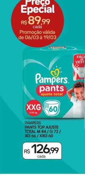 Drogal Pampers pants top ajuste total oferta