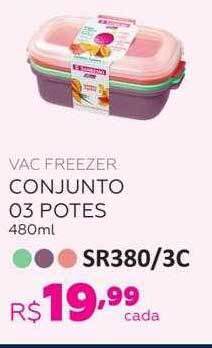 Vac freezer conjunto 03 potes