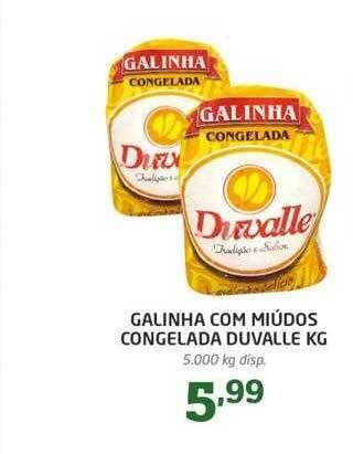 Cooper Galinha com miúdos congelada duvalle kg oferta