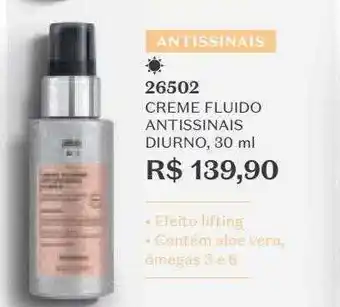 O Boticário Creme fluido antissinais diurno oferta