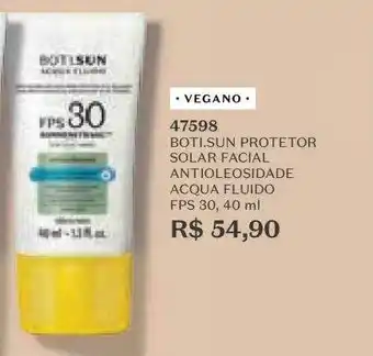 O Boticário Boti.sun protetor solar facial antioleosidade acqua fluido fps 30 oferta