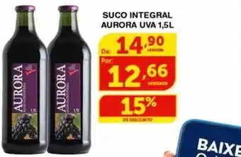 Roldão Suco integral aurora uva 15% de desconto oferta
