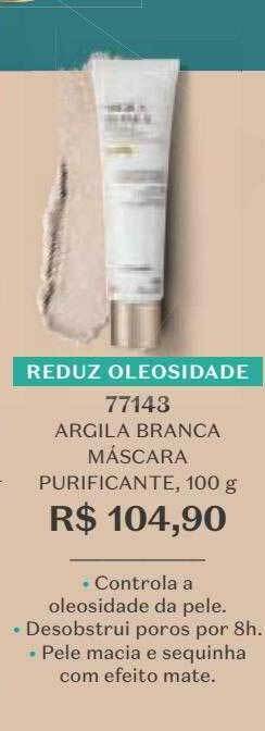 O Boticário Argila branca máscara purificante oferta