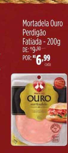 Mambo Mortadela ouro perdigão fatiada oferta