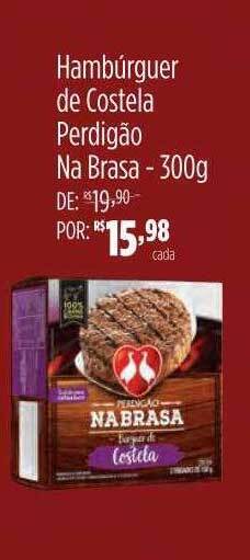 Hambúrguer de costela perdigão na brasa