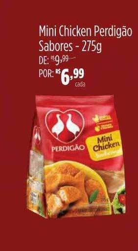 Mambo Mini chicken perdigão sabores oferta
