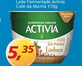 Supermercados Guanabara Leite Fermentado Activia Cafe da Manha 170g oferta