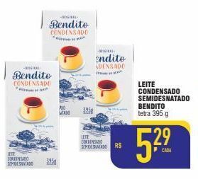 Mercantil Rodrigues Leite condensado semidesnatado bendito 395g oferta