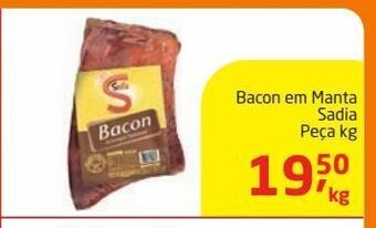 Tenda Atacado Bacon em manta sadia peça kg oferta