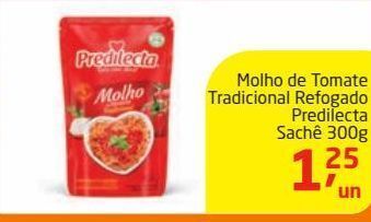 Tenda Atacado Molho de tomate tradicional refogado predilecta sachê 300g oferta