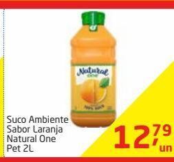 Tenda Atacado Suco ambiente sabor laranja natural one pet 2l oferta