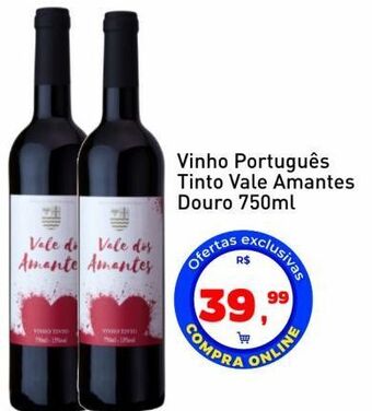 Tonin Superatacado Vinho português tinto vale amantes douro 750ml oferta