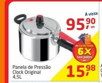 Tenda Atacado Panela de pressão clock original 4,5l oferta