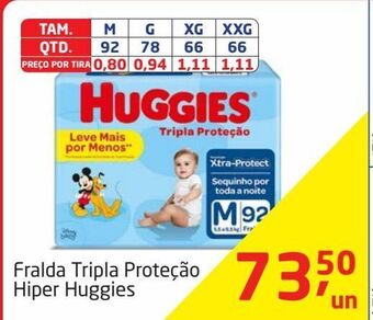 Tenda Atacado Fralda tripla proteção hiper huggies oferta