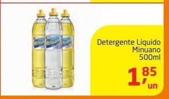 Tenda Atacado Detergente líquido minuano 500ml oferta
